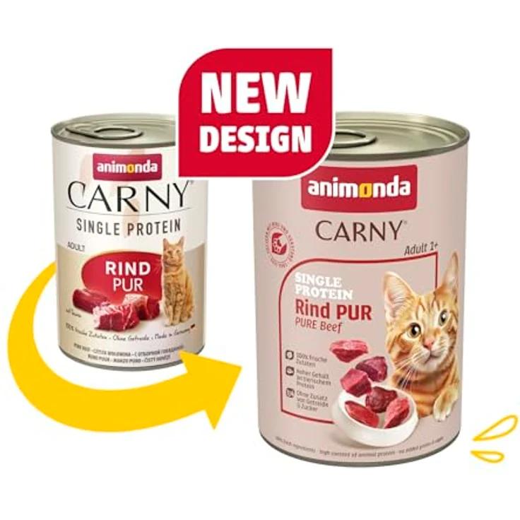 animonda Carny Katzen Nassfutter Single Protein Mix Pur (6 x 400g), hochwertiges Futter mit einer Proteinquelle für ausgewachsene Katzen – Bild 3