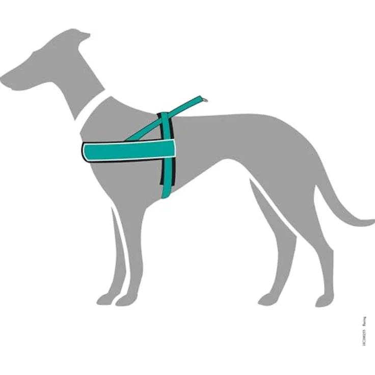 Hunter Harnas Norweger Racing Nylon Rood / Zwart Hundegeschirr und Leine – Bild 4