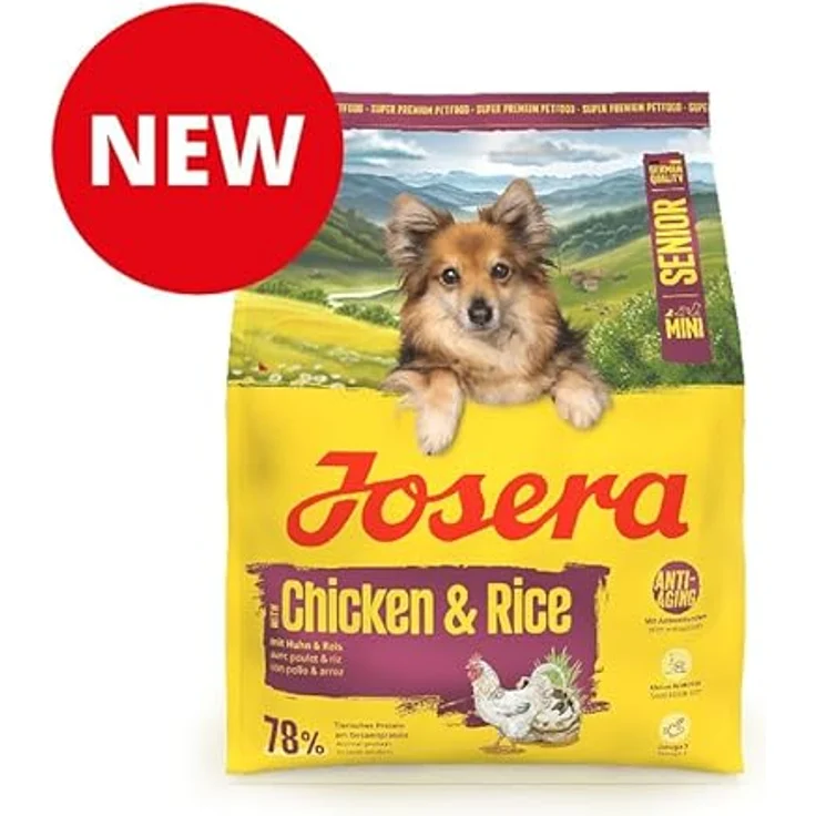 JOSERA Mini Senior Huhn & Reis, Premium Trockenfutter für kleine ältere Hunde, 3 kg, glutenfrei, Anti-Aging & Nierenentlastung, extrakleine Kroketten – Bild 2