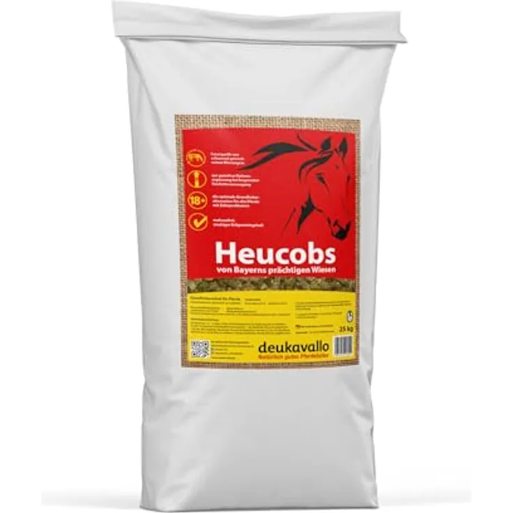 deuka deukavallo Heucobs, Pferdefutter mit hohem Rohprotein- und Rohfasergehalt, 25 kg