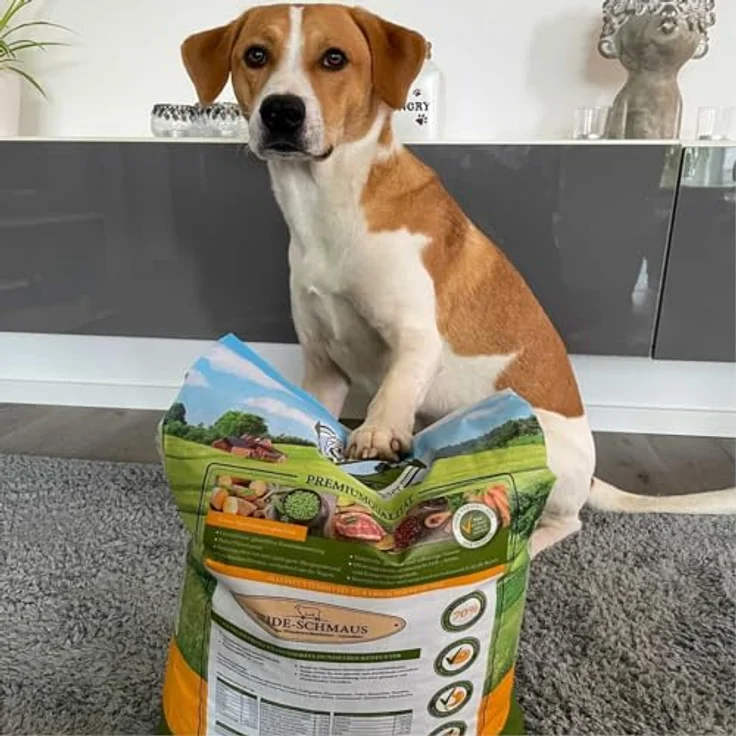 Bellfor Heide-Schmaus Trockenfutter für Hunde mit Weidelamm und Wildkaninchenfleisch, 7,5 kg - Getreidefrei, hoher Anteil an Omega-3-Fettsäuren, reich an natürlichen Vitaminen – Bild 5