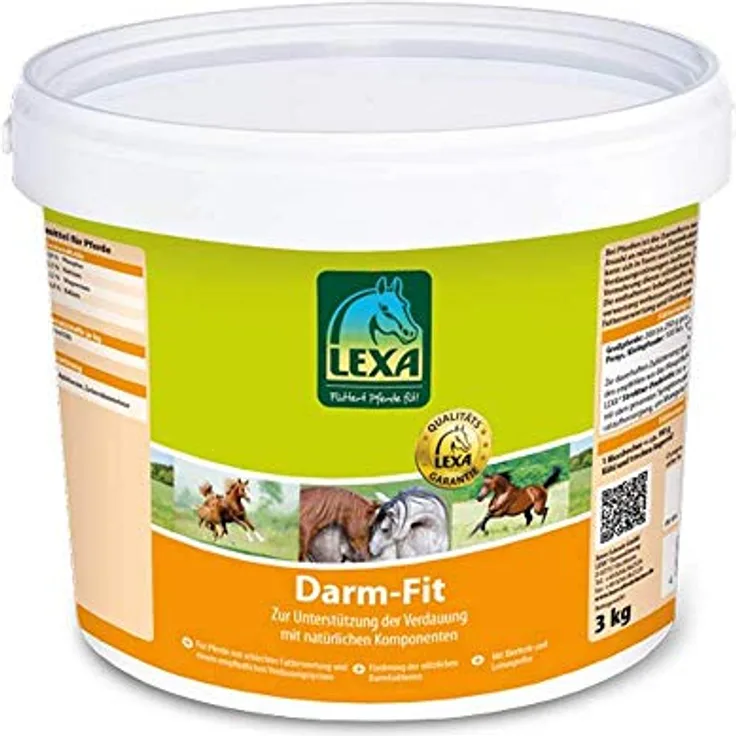 LEXA Darm-Fit, Ergänzungsfuttermittel für Pferde zur Unterstützung der Darmfunktion, 3kg