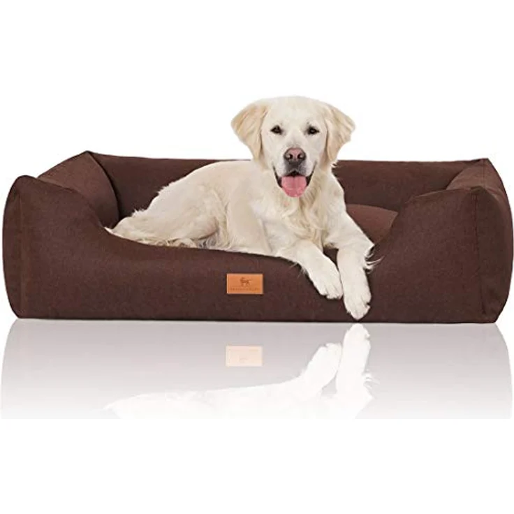 Knuffelwuff Hundebett Lotte Braun XL 105x75cm – Bild 2