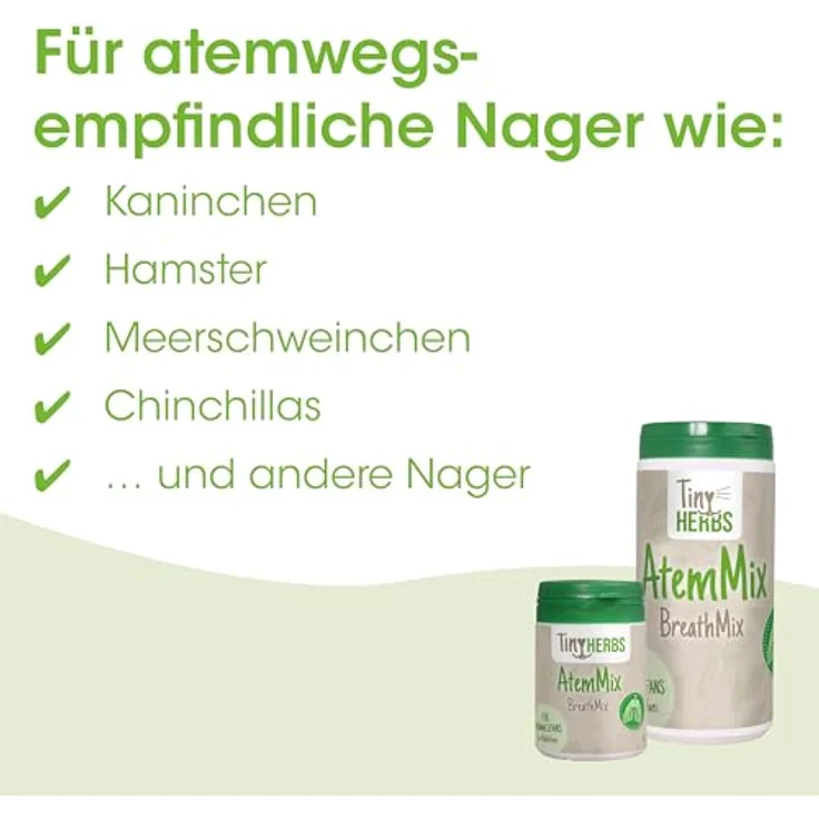 cdVet Nager AtemMix, Ergänzungsfuttermittel für atemwegsempfindliche Kleintiere, 150 g – Bild 3