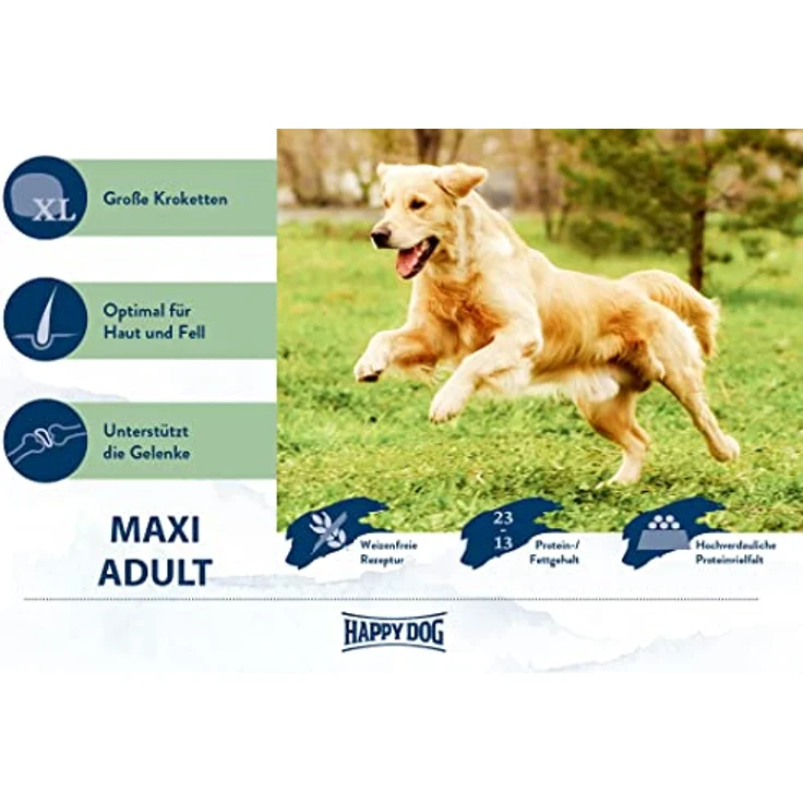 Happy Dog Supreme fit und vital Maxi Adult, Trockenfutter für große Hunde, 2x14kg – Bild 2