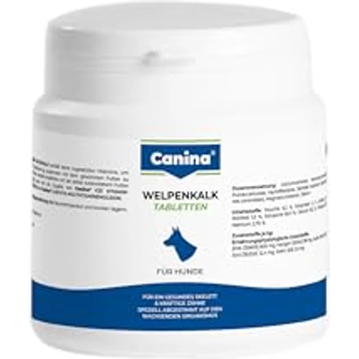 Canina Welpenkalk Tabletten, Vitamine für wachsende Hunde, leicht verdaulich, 1 x 0.15 kg – Bild 1