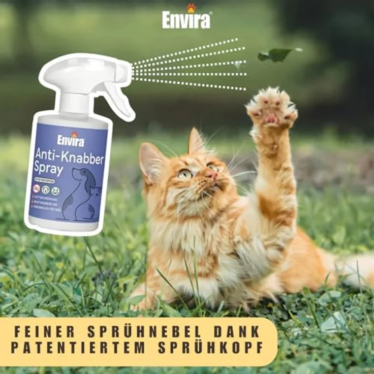 Envira Anti-Knabber Spray, Erziehungsspray für Hund & Katze zur Vermeidung von Knabbern und Kratzen an Möbeln, 500 ml – Bild 3