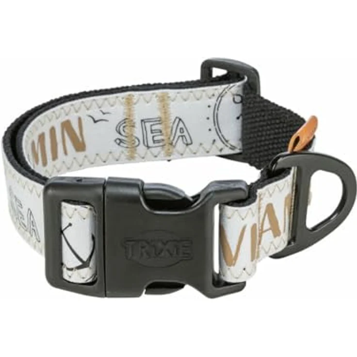 Trixie Hundehalsband BE Nordic Schwarz, S/M 32-45 cm, strapazierfähiges Material – Bild 1
