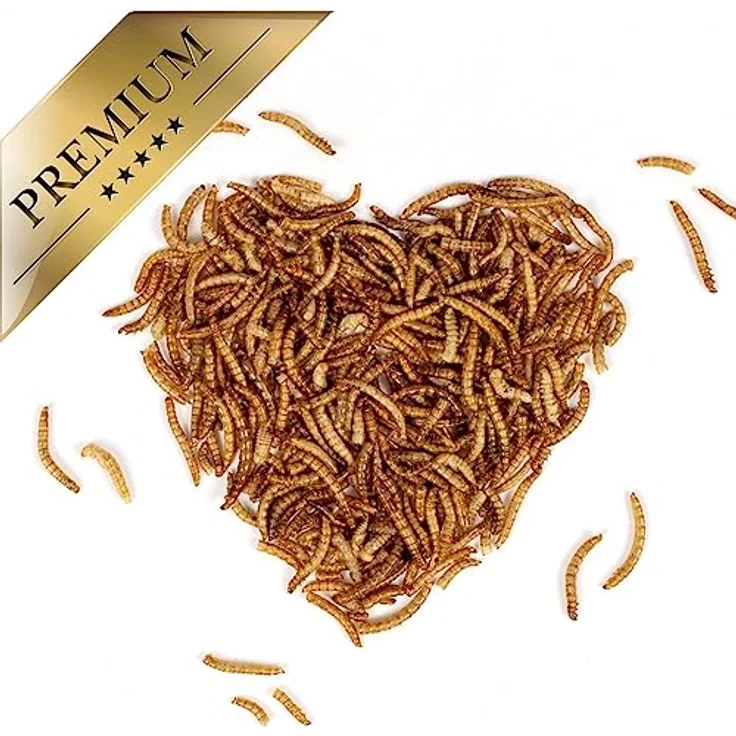 Lyra Pet® Mehlwürmer getrocknet, 10 kg proteinreiches Vogelfutter für Wildvögel, Nager, Reptilien & Fische, nahrhaft mit Vitaminen & Mineralstoffen – Bild 5