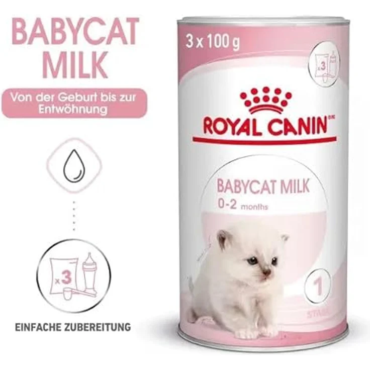 ROYAL CANIN Babycat Milk, Milchpulver für Kätzchen, 300 g, optimale Muttermilch-Nachahmung, hochverdauliche Proteine, unterstützt gesunde Verdauung und Abwehrkräfte – Bild 4