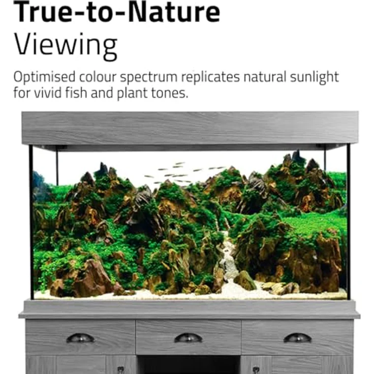 Fluval AQUASKY LED 3.0, 27W Aquariumbeleuchtung mit RGB- und weißen LEDs, programmierbarem 24-Stunden-Lichtzyklus, für Süß- und Meerwasser, 91.4-122.8CM – Bild 6