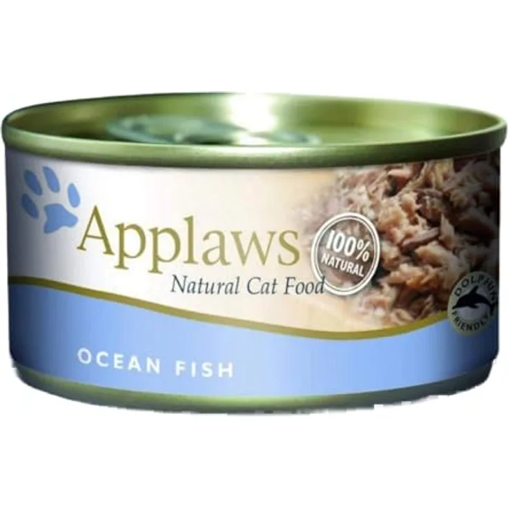 Applaws Cat Seefisch, Katzen-Nassfutter, 156g, 24-Pack, versandbereit aus dem Vereinigten Königreich