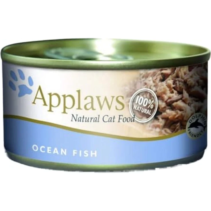 Applaws Cat Seefisch, Katzen-Nassfutter, 156g, 24-Pack, versandbereit aus dem Vereinigten Königreich