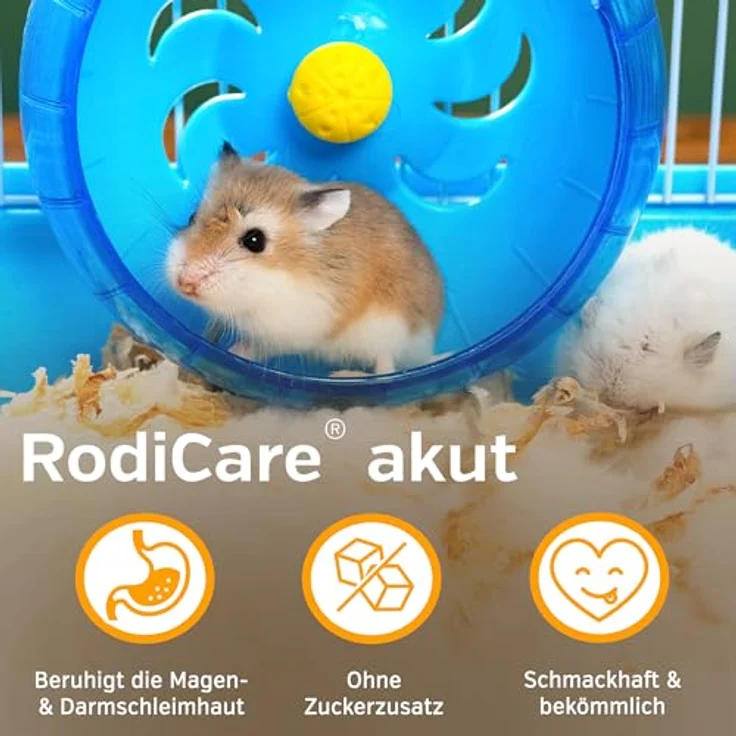 Alfavet RodiCare akut Ergänzungsfuttermittel zur Regulierung der Verdauung, 15ml Glasflasche mit Dosierspritze für Kaninchen, Meerschweinchen und Kleinnager – Bild 3