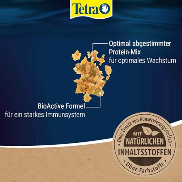 Tetra TetraMin XL Flakes, Fischfutter in Flockenform für größere Zierfische, 10 L Eimer mit ausgewogener Rezeptur für gesunde Fische und klares Wasser – Bild 3