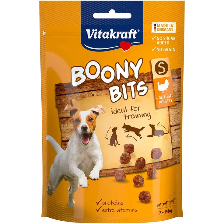 Vitakraft Boony Bits, Hundesnacks mit Vitaminen für Training und Belohnung, 55g