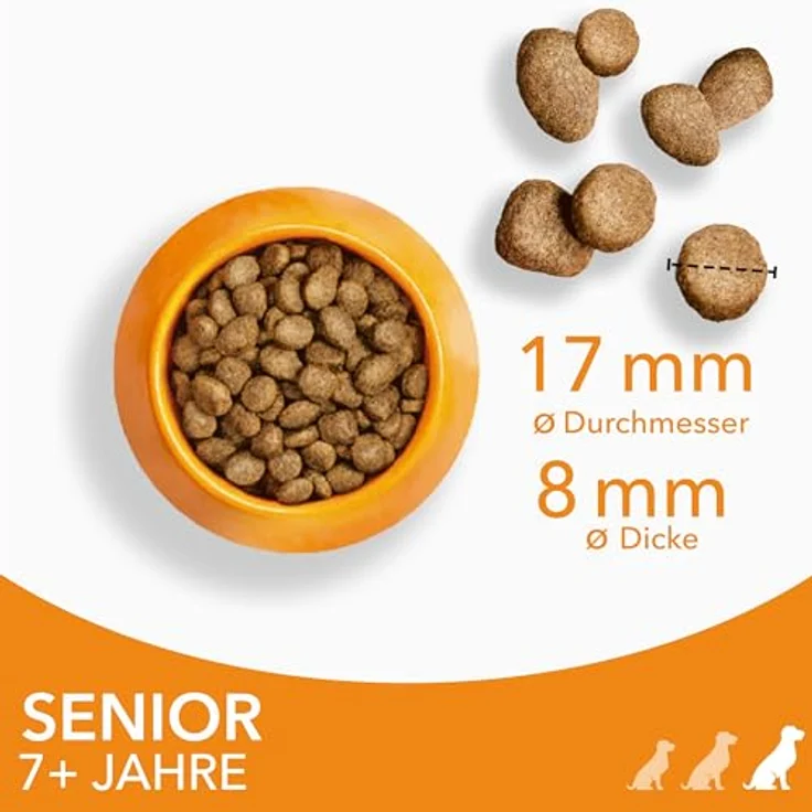 IAMS Senior Hundefutter trocken mit Huhn, Trockenfutter für große Hunde ab 7 Jahren, 3 kg, hochwertiges Protein, weizenfrei, für gesunde Gelenke und Hautpflege – Bild 3