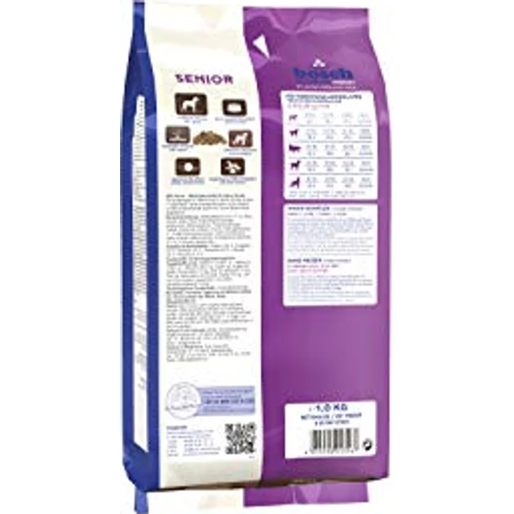bosch HPC Senior, Hundetrockenfutter für ältere Hunde aller Rassen, weizenfrei und zuckerfrei, 5 x 1 kg – Bild 4