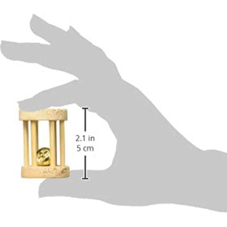 TRIXIE Tier-Beschäftigungsspielzeug Spielrolle, Kleintiere, Holz, Maße: ø 3,5 x 5 cm / für z.B.: Mäuse, Hamster, Naturmaterial – Bild 5