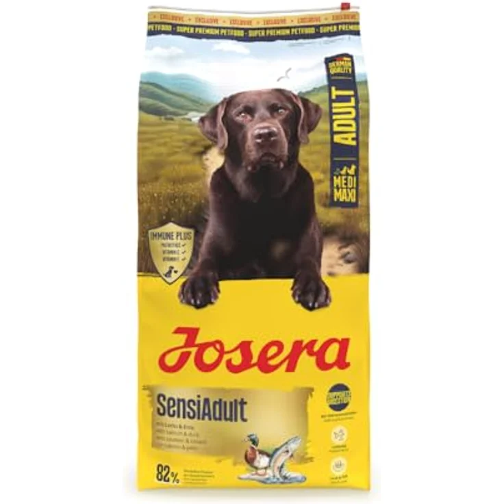 Josera Adult SensiAdult, glutenfreies Trockenfutter für empfindliche Hunde, 12,5kg mit IMMUNE PLUS – Bild 2