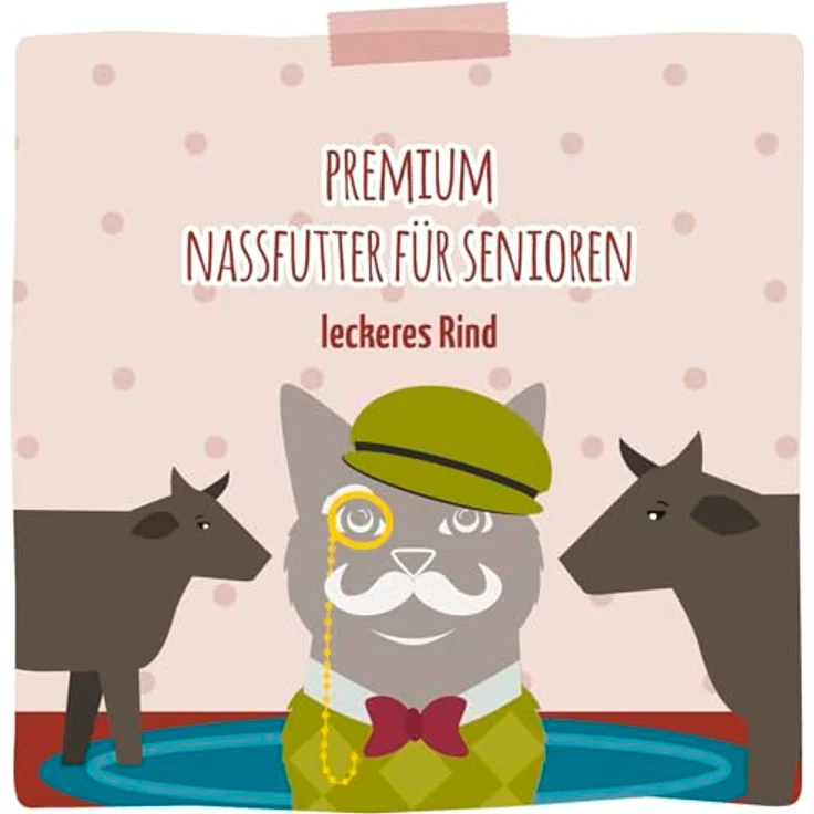 MjAMjAM Senior leckeres Rind, Nassfutter für Katzen, Monoprotein ohne Getreide, 6x400g – Bild 5