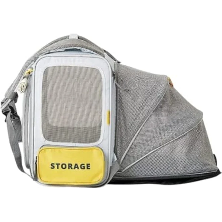 PETKIT Breezy xZone Pet Carrier, Faltbare Transportbox für kleinere Hunde und Katzen bis 6 kg, grau – Bild 2