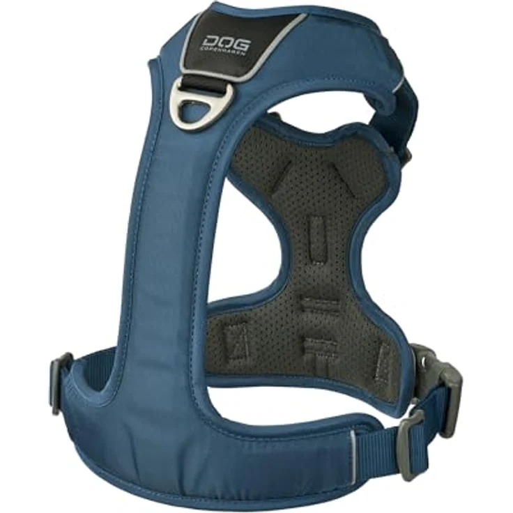 DOG Copenhagen Comfort Walk Pro Hundegeschirr, ergonomisch mit 2 Leinenbefestigungen, Ocean Blue, Größe M – Bild 2