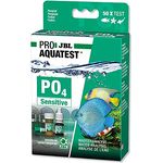 JBL ProAquaTest PO4, Wassertest-Set für Phosphatbestimmung in Süß-/Meerwasser-Aquarien und Teichen, inkl. Reagenzien und Glasküvetten