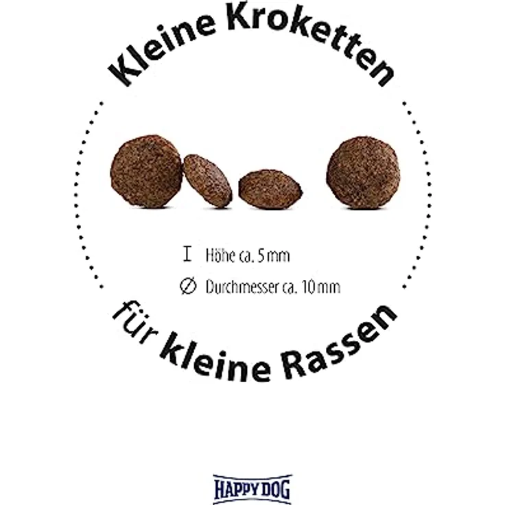 Happy Dog Sensible Trockenfutter Adult Mini Canada, getreidefreie Rezeptur mit Lachs, Kaninchen und Lamm, 4 kg – Bild 3