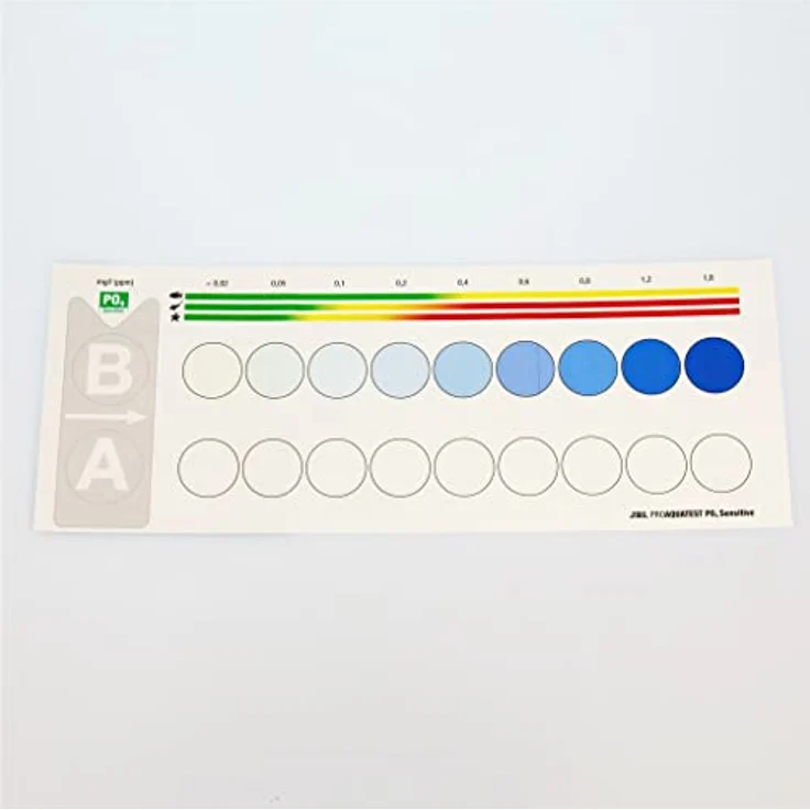JBL ProAquaTest PO4, Wassertest-Set für Phosphatbestimmung in Süß-/Meerwasser-Aquarien und Teichen, inkl. Reagenzien und Glasküvetten – Bild 5
