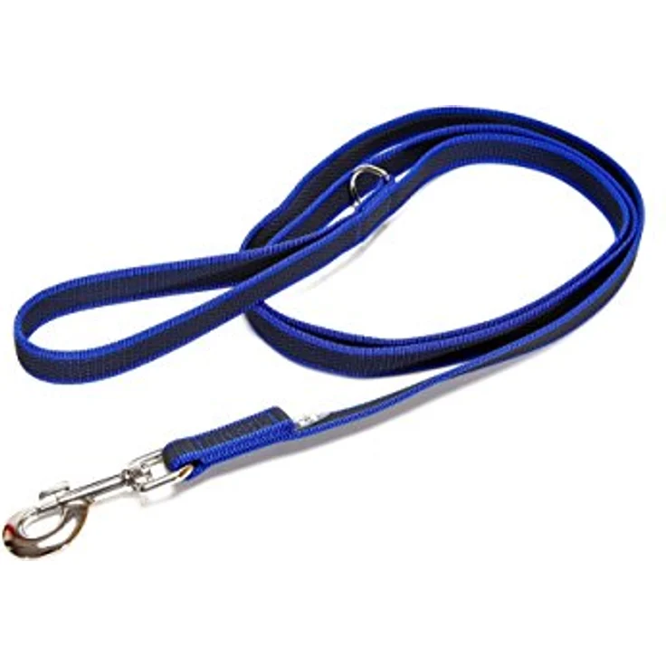 Julius-K9 Führleine Anti-Rutsch Leine+Handschlaufe - Hundeleine blau 180 cm – Bild 3
