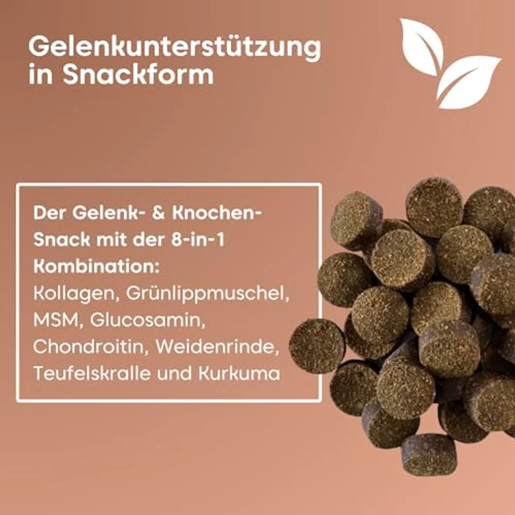 Pfotenkumpels Hüftschwung Gelenk-Snack für Hunde mit 8-in-1 Formel – Insektenprotein, Grünlippmuschel & Kurkuma 200g – Bild 3