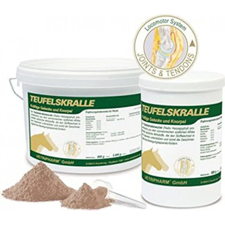 Equipower Teufelskralle 2 kg, natürliches Pferdefutter zur Unterstützung des Gelenkstoffwechsels und Förderung der Beweglichkeit