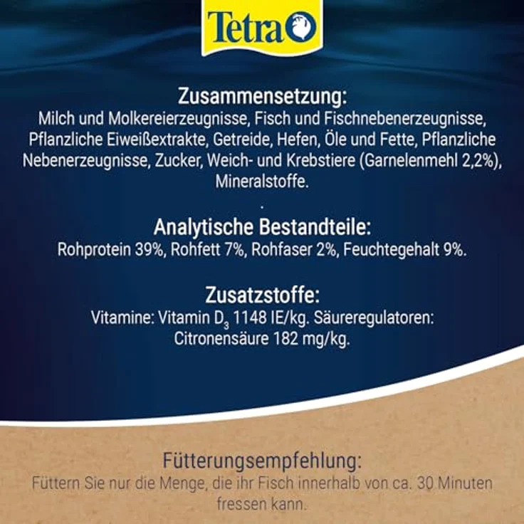 Tetra Tablets TabiMin, Futtertabletten für bodenfressende Fische, Multipack 3 x 275 Tabletten (255 g), langsame Auflösung, ohne Farbstoffe, mit Shrimps – Bild 12
