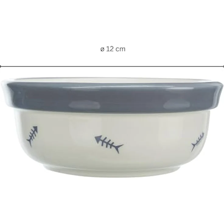 Trixie Keramikschale mit Pfotenabdrücken für Hunde, 1,4 Liter/20 cm, (braun oder taupe) – Bild 7