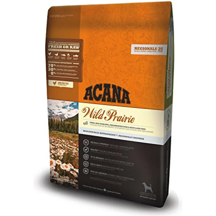Acana Wild Prairie Dog Regionals, Hunde-Trockenfutter mit frischesten Zutaten, 6 kg