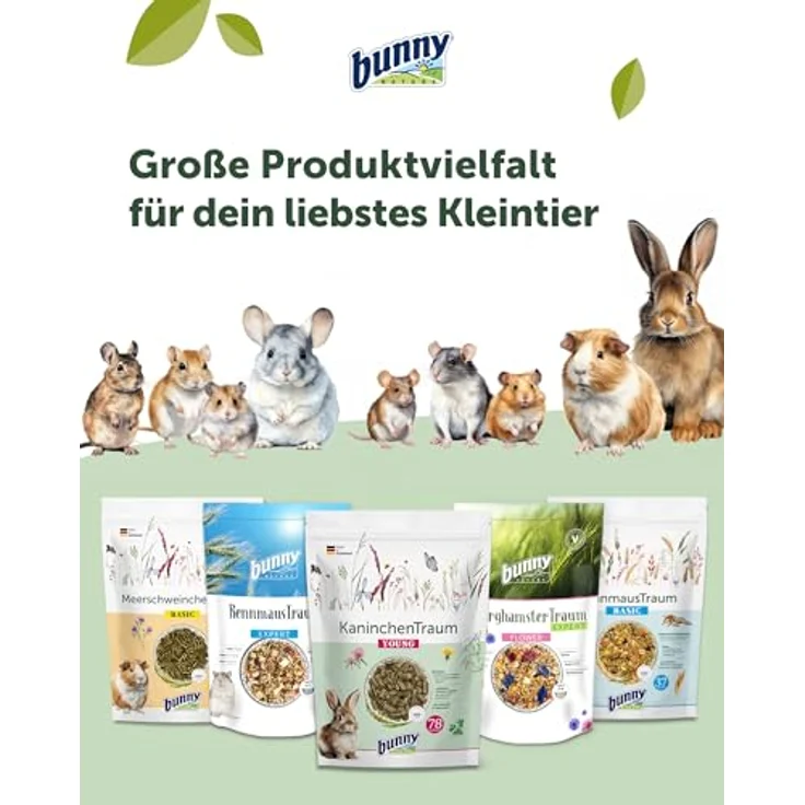 bunny KaninchenTraum basic 1,5 kg, Hochwertiges Kleintierfutter mit TriMello Technologie und reduziertem Kalziumgehalt – Bild 6