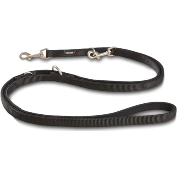 Wolters Professional Comfort Führleine extra lang, 300 cm x 2,0 cm, schwarz/schwarz, weich und angenehm im Griff für lange Spaziergänge – Bild 2