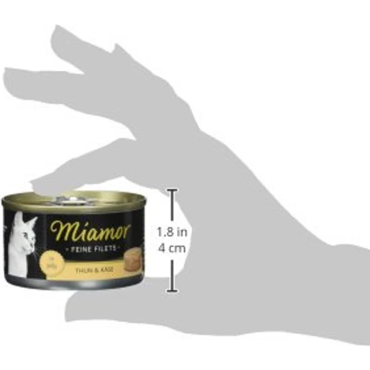 Miamor Feine Filets Thun & Käse, Katzen-Nassfutter ohne Leber und Innereien, 24x100g, leicht verdaulich und fettarm – Bild 4