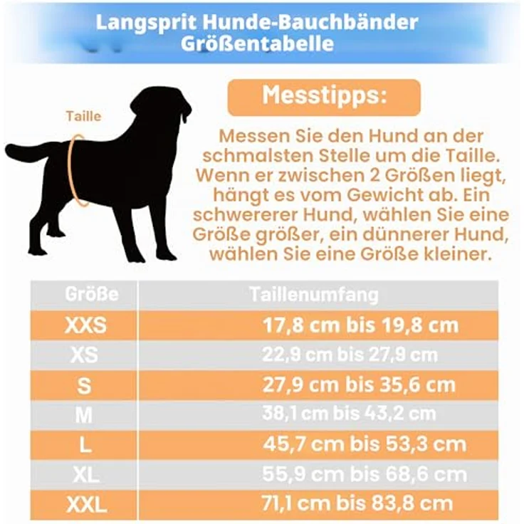 Langsprit Bauchbänder für Rüden (3er-Pack) – Hochsaugfähige, waschbare Hundewindeln in Faultier, Wal, Dinosaurier (X-groß) – Bild 2