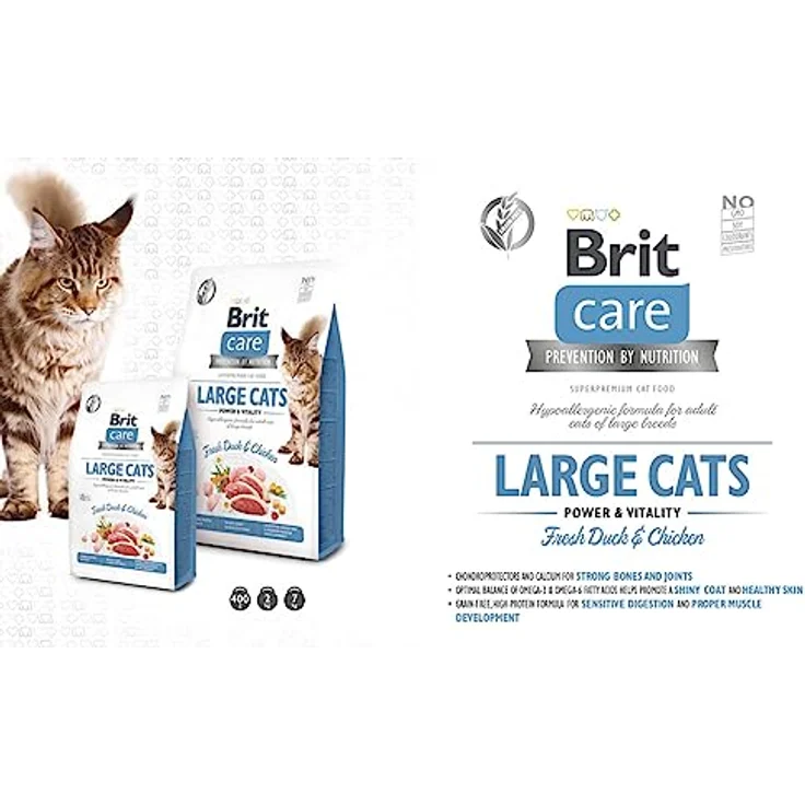 Brit Care Katzenfutter, Power & Vitality GF, getreide- und glutenfrei, 2 kg – Bild 2