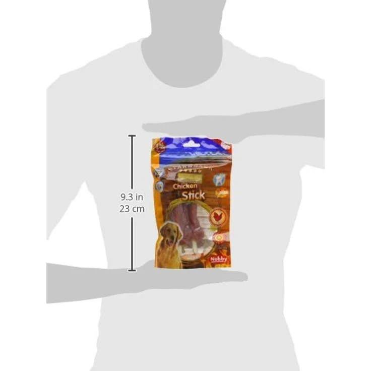 Nobby STARSNACK Barbecue Chicken Stick, natürliche Zahnpflege für Hunde, ca. 13,5 cm, 113 g, kalorienarm – Bild 4