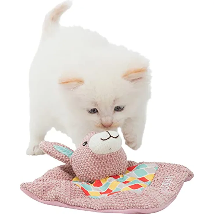 TRIXIE Tierkuscheltier Junior Schnuffeltuch My Valerian, Kuscheltier für Haustiere mit beruhigender Wirkung, bunt