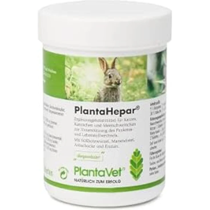 PlantaVet PlantaHepar 200mg, 200 Tabletten, Ergänzungsfuttermittel für Kleintiere zur Unterstützung des Pankreas- und Leberstoffwechsels mit Süßholzwurzel – Bild 1