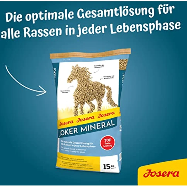 Josera Joker-Mineral, 15 kg Premium-Mineralfutter für Pferde mit optimalem Mineralien- und Vitamingehalt – Bild 6