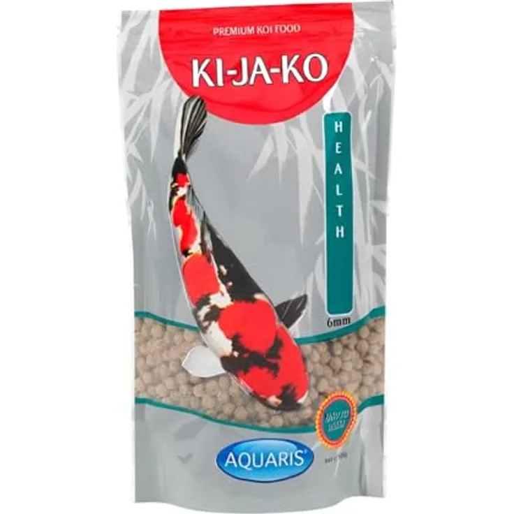 KI-JA-KO Health Koi Fischfutter 3 kg - 6 mm, leicht verdaulich mit Actigen für Immununterstützung und FORPLUS (Omega-3-reiche Algen)