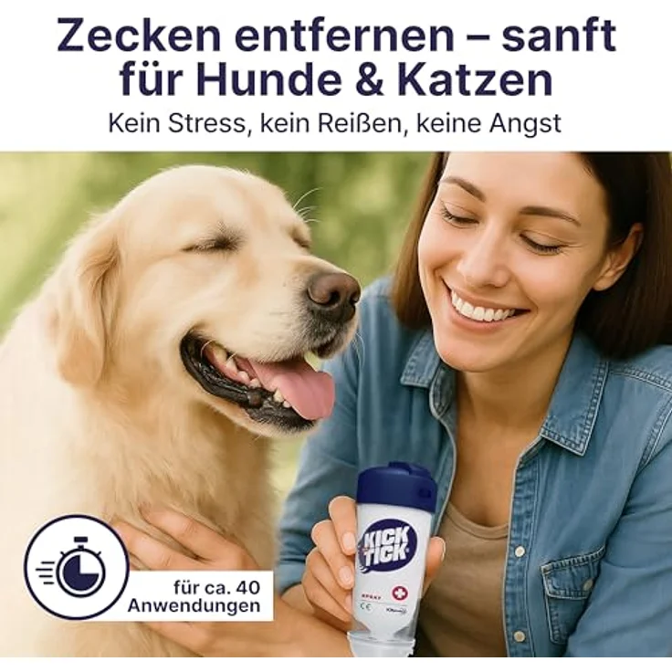 Novokill KICK THE TICK Vereisungsspray mit Zeckenzange – Schmerzfreier Zeckenentferner für Mensch, Kind, Hund & Katze – Über 40 Anwendungen – Bild 5