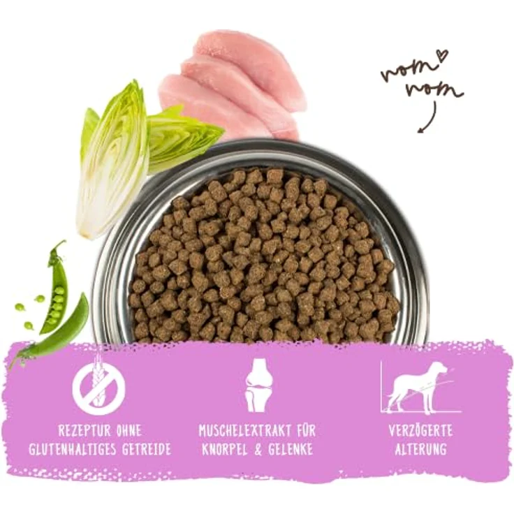 Bosch Mini Senior Geflügel, Hundefutter mit 25 % frischem Geflügel, glutenfrei, 2,5 kg – Bild 2