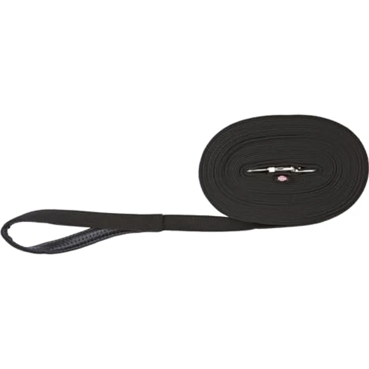 Trixie Schleppleine Gurtband schwarz 5 m/20 mm – Bild 3