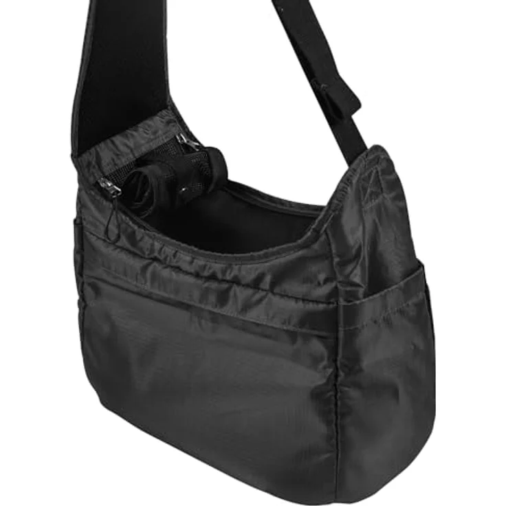 Nobby Tasche PARLA, schwarze Hunde-Transportbox aus strapazierfähigem Meshgewebe, für Tiere bis 5 kg, 37 x 17 x 28 cm – Bild 2
